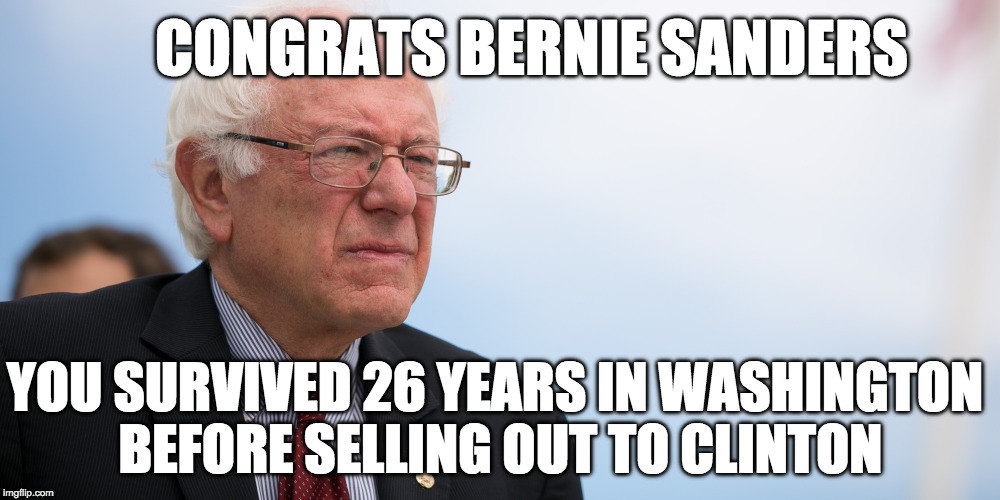 Congrats Bernie Sanders
